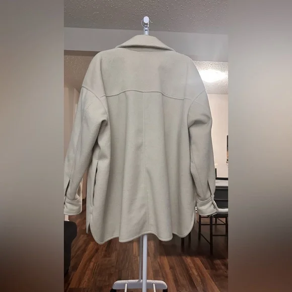 H&M Cream Button-Up Jacket - Picture 2 of 9